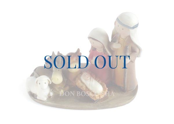 画像5: クリスマス 卓上置物　聖家族　89913　16.5cm　※1点のみ (5)