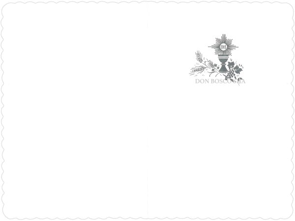 画像2: 二つ折りカード・初聖体・女の子　21.0375-1 (2)