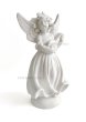 画像1: 奏楽の天使　マンドリン　約14cm 白 (1)