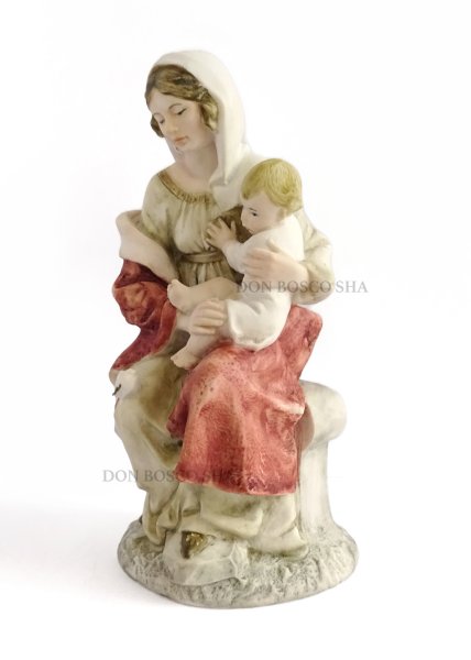 画像2: 椅子の聖母子 約22cm カラー  (2)