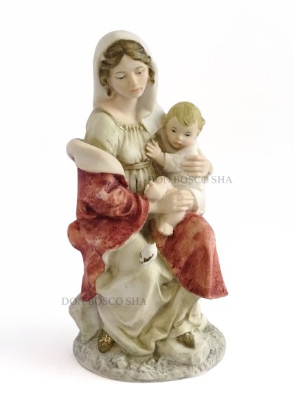 画像1: 椅子の聖母子　約22cm カラー　 (1)