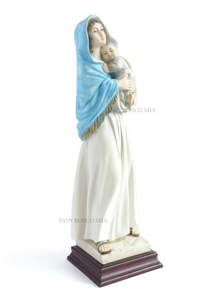 画像4: 街角のマリア 約32cm カラー(木製台座) (4)