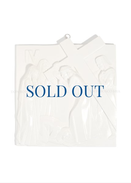 画像4: ★50％OFF★壁掛  十字架の道行　15留セット 18cm 白 (4)