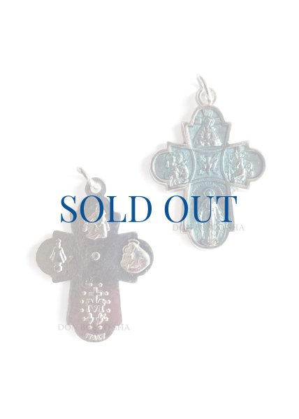 画像1: ミニ十字架　信徒の十字架　ブルー　※在庫僅少 (1)