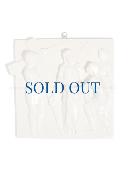 画像10: ★50％OFF★壁掛  十字架の道行　15留セット 18cm 白 (10)