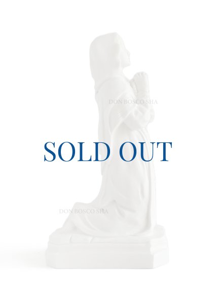 画像5: プラストマーブル製　聖ベルナデッタ像　約20cm 白　※在庫僅少 (5)