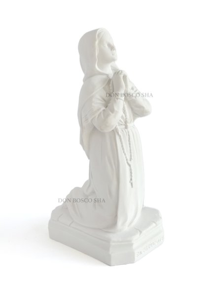 画像6: プラストマーブル製　聖ベルナデッタ像　約20cm 白　※在庫僅少 (6)