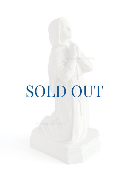 画像6: プラストマーブル製　聖ベルナデッタ像　約20cm 白　※在庫僅少 (6)