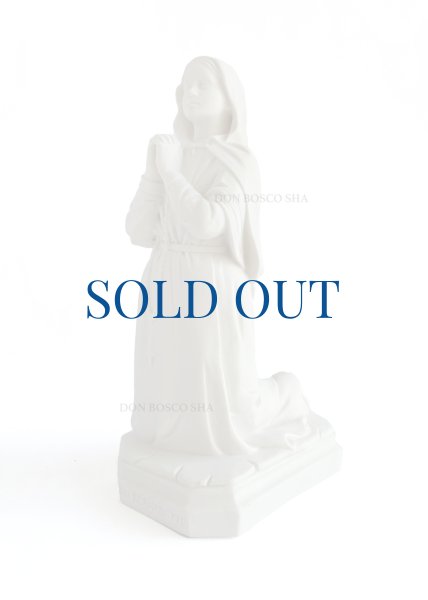 画像2: プラストマーブル製　聖ベルナデッタ像　約20cm 白　※在庫僅少 (2)