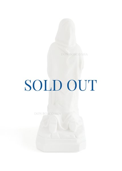 画像4: プラストマーブル製　聖ベルナデッタ像　約20cm 白　※在庫僅少 (4)