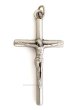 画像1: ミニ十字架　シンプル　ボディ付 銀色 3.5cm (1)