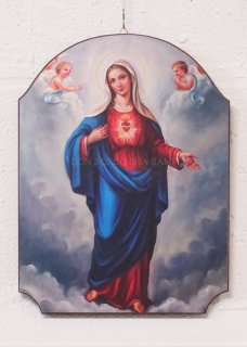 聖母マリア額絵　⭐️純銀製　クラシックアート　MADE IN ITALY 2025年最新】Yahoo!オークション -聖母マリア 絵画の中古品