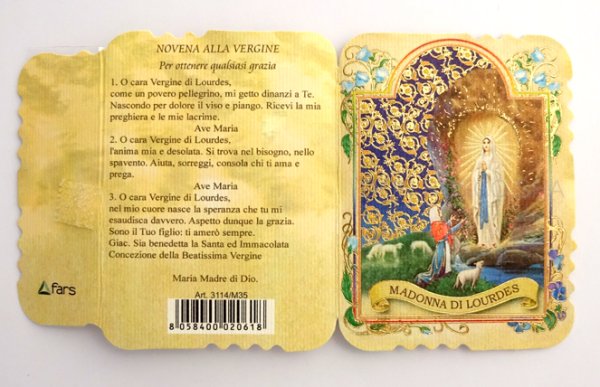 画像6: ミニロザリオ　香り付き　ルルドのマリアと聖ベルナデッタ（紙ケース入り） (6)
