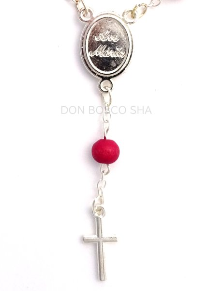 画像3: ミニロザリオ　香り付き　ルルドのマリアと聖ベルナデッタ（紙ケース入り） (3)