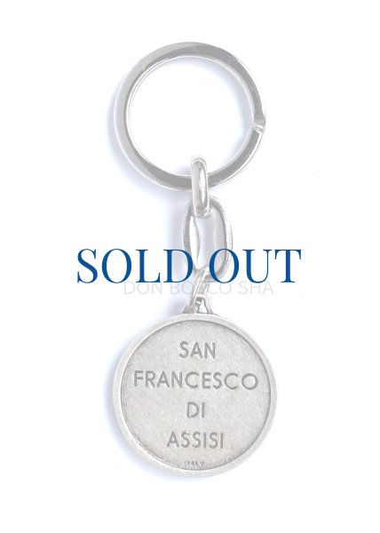 画像2: キーホルダー　アシジの聖フランシスコとオオカミ　NB　※在庫僅少 (2)