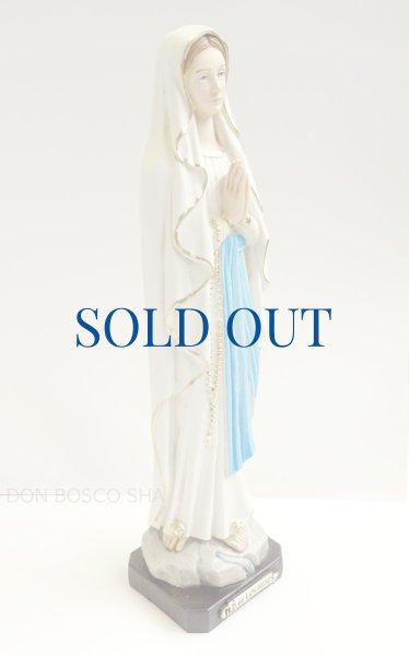 画像2: プラストマーブル製　ルルドの聖母像　カラー 32cm (605)　※店頭在庫1点のみ (2)