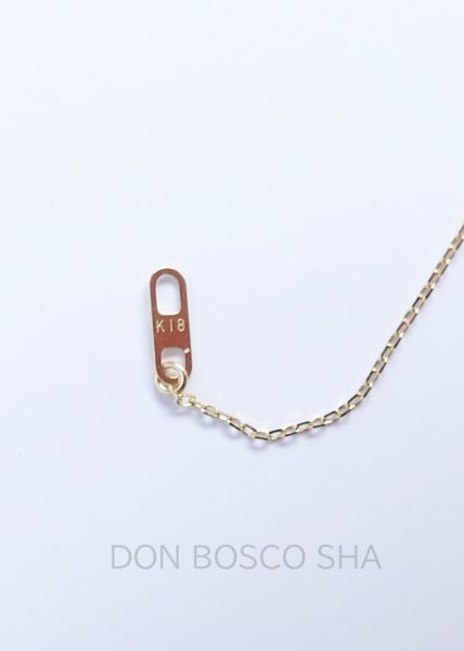 画像4: 18金 ネックチェーン あずき 極細 45cm 1.018g【返品不可商品】アジャスターで長さの調節可 ※店頭在庫1点のみ (4)