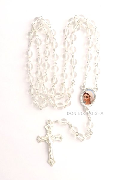 画像2: ロザリオ　ガラス6mm珠 　メジュゴリエのマリア (2)
