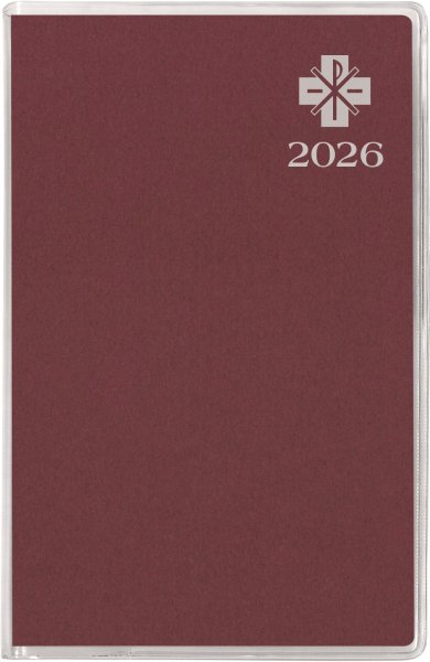 画像1: カトリック手帳2026　ポケット判　えんじ (1)