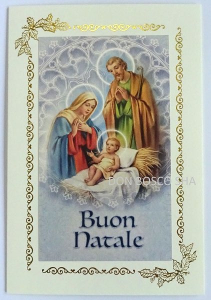 画像1: イタリア製二つ折りクリスマスカード 　506-22　※在庫僅少 (1)