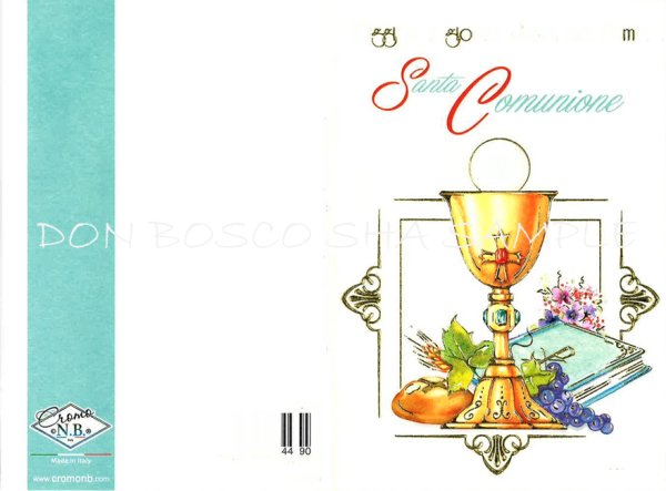 画像3: イタリア製　二つ折りカード　カリスとホスチア  (ご聖体) C0.4419-3 (3)