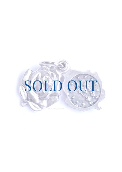 画像2: 両面メダイ　バラ型スライド式　無原罪の聖母 (2)