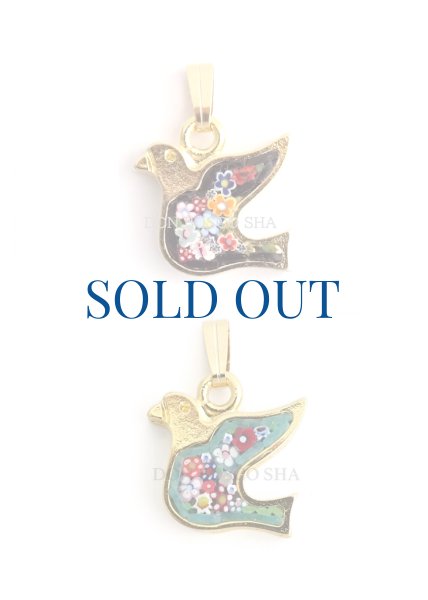 画像1: ペンダントトップ　フィレンツェモザイク　ハト(聖霊) (1)