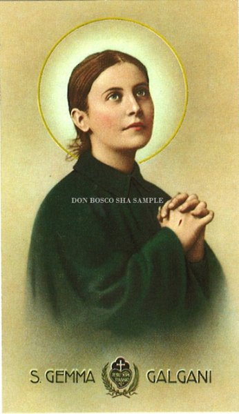 画像1: イタリア製　ご絵　聖ジェンマ・ガルガーニおとめ　5月16日（RE1239）(※5枚セット) (1)