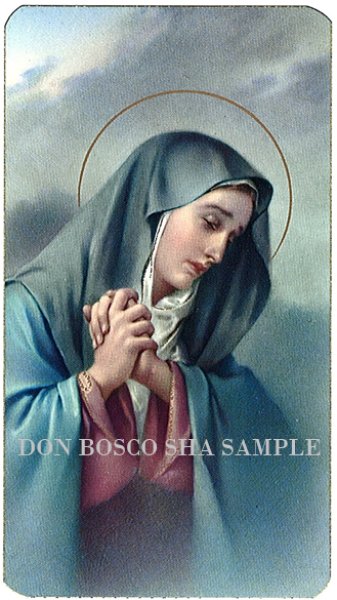 画像1: イタリア製　ご絵　悲しみの聖母　101-09　(※5枚セット) 記念日9月15日※在庫僅少 (1)