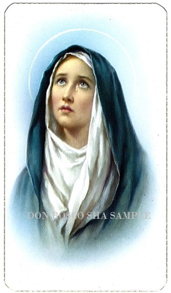 画像1: イタリア製　ご絵　悲しみの聖母　Alba 13　(※5枚セット) 記念日9月15日※在庫僅少 (1)