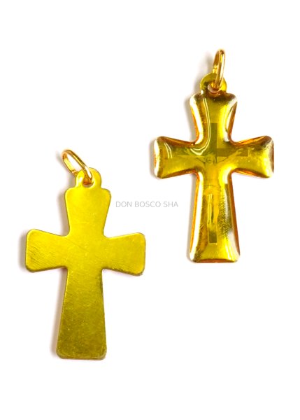 画像1: ミニ十字架　アメ掛 　金色　NB (1)