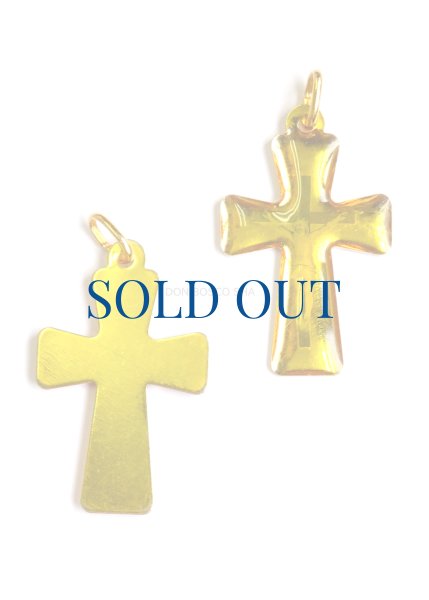 画像1: ミニ十字架　アメ掛 　金色　NB (1)