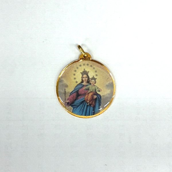 画像1: メダイ　扶助者聖母　直径28mm (1)