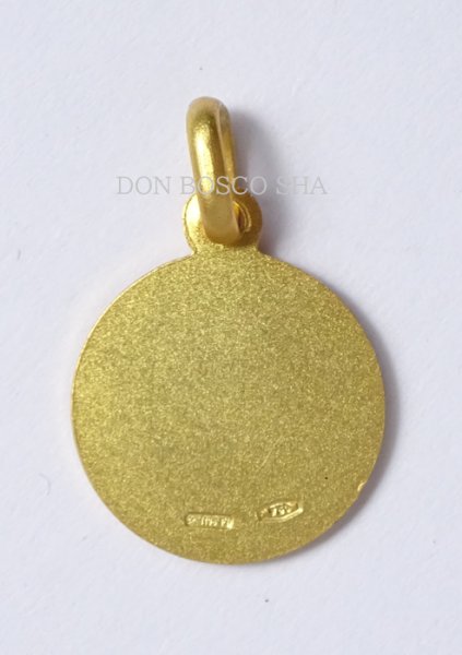 画像2: メダイ 18金　ヨハネ・パウロ2世 (第264代ローマ教皇・列聖前）　マット調 12mm【返品不可商品】※在庫僅少 (2)