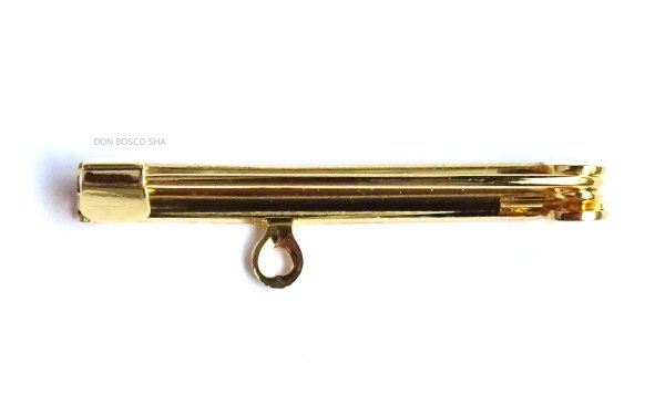 画像2: ブローチピン　シングルタイプ　W30ｘH7mm　金色　【お取り寄せ・返品不可商品】 (2)