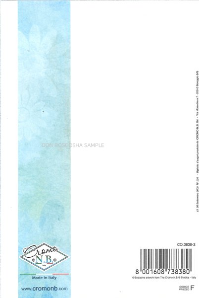 画像2: イタリア製二つ折りカード　CO.3838-2　初聖体　男の子 (2)