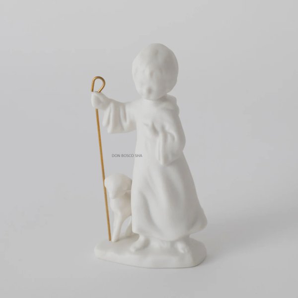 画像2: 新磁器　少年牧者立像　11.2cm　A1010448　【お取り寄せ品・キャンセル、返品不可商品】 (2)