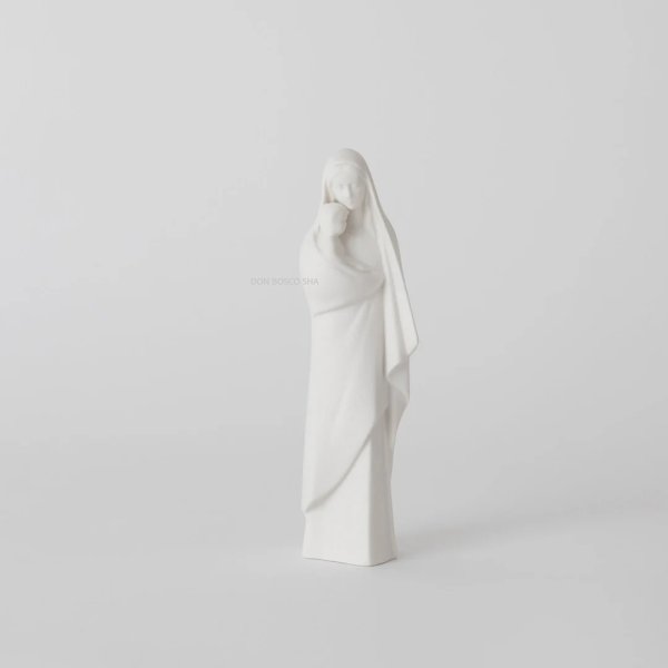 画像1: 新磁器　聖母子立像　18cm　A1010409　【お取り寄せ品・キャンセル、返品不可商品】 (1)