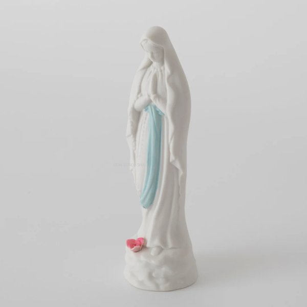 画像2: 新磁器　ルルドの聖母マリア像　17.2cm　A1010410　【お取り寄せ品・キャンセル、返品不可商品】 (2)
