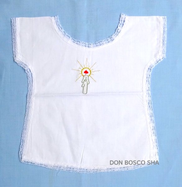 画像1: 典礼用品　幼児洗礼用　白衣　ローソク (1)