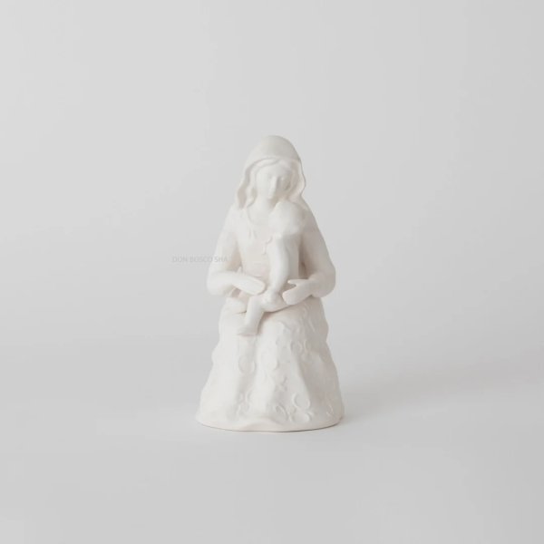 画像1: 新磁器　聖母子座像　H16cm　A1010419　【お取り寄せ品・キャンセル、返品不可商品】 (1)