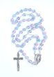 画像1: ロザリオ ガラス丸7mm 混彩2色珠 水色＆ピンク　 (1)