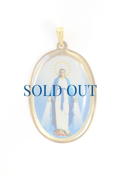 画像1: メダイ　無原罪の聖母　カラー+金 34mm (1)