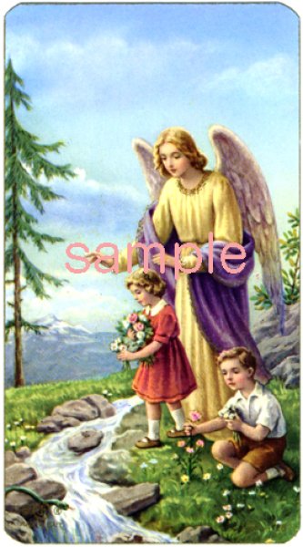 画像1: イタリア製　ご絵　守護の天使　9（101-28） (1)