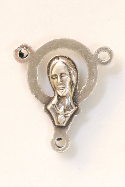 画像2: センターピース　銀色　マリア＆イエス (2)