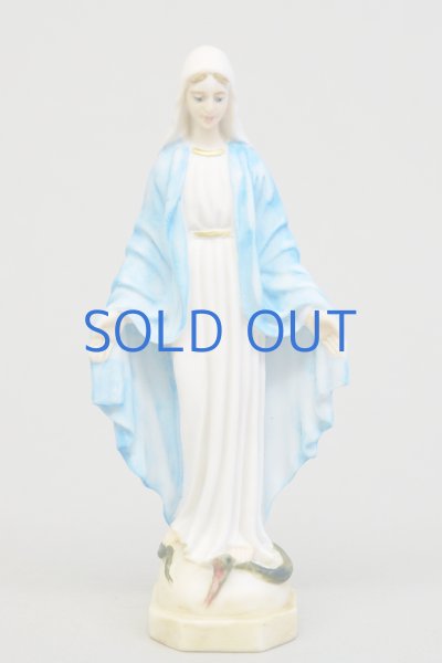 画像1: プラストマーブル製　無原罪の聖母像　カラー 15cm (1)