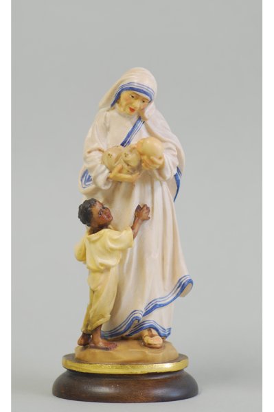 画像5: 木彫り　マザー・テレサ像　14cm 色付　※店頭在庫1点のみ (5)