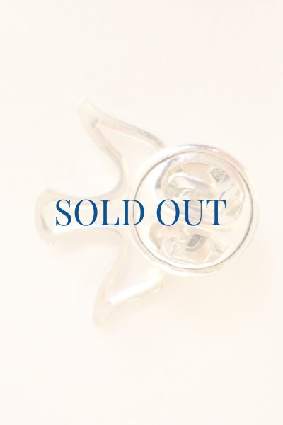 画像5: ピンバッジ　ハト　銀色　NB (5)