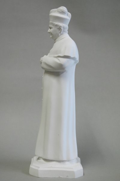 画像4: プラストマーブル製　ドン・ボスコ像　34cm 白 (4)