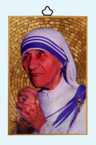 画像1: 壁掛板絵　マザー・テレサ (1)